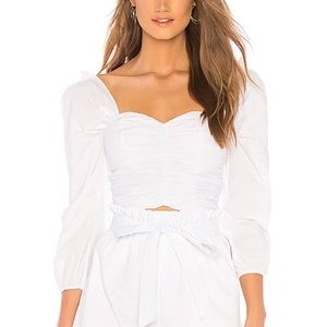 Lovers and Friends White Crop Top Size M